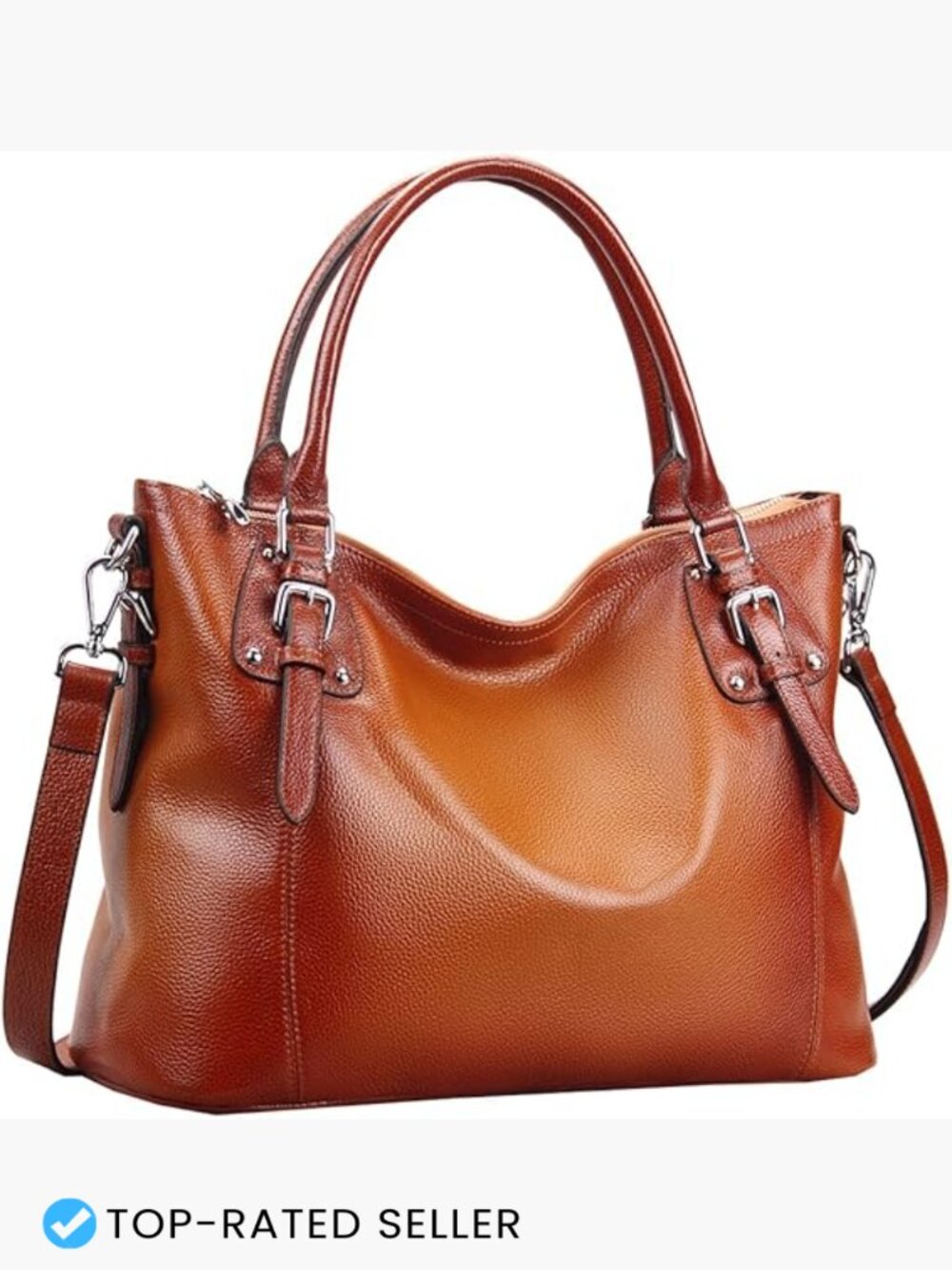 Genuine Leather Tote Bag Crossbody Satchel Hobo Purse Shoulder Handbag for Women